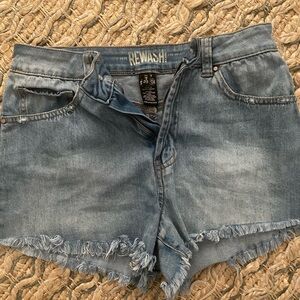 Rewash Blue Jean Shorts Distressed Cut-Off Style Size 28/7